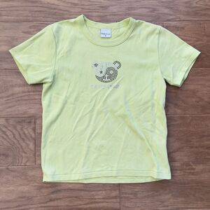 Teddy Fresh T-Shirt Size M Light Green Rhinestone Diamante Yin Yang Tee